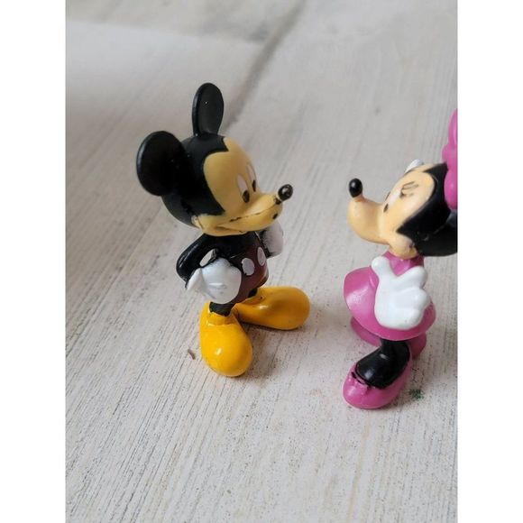 Couple Minnie Mouse Mickey set toy figure pink red - Picture 4 of 7